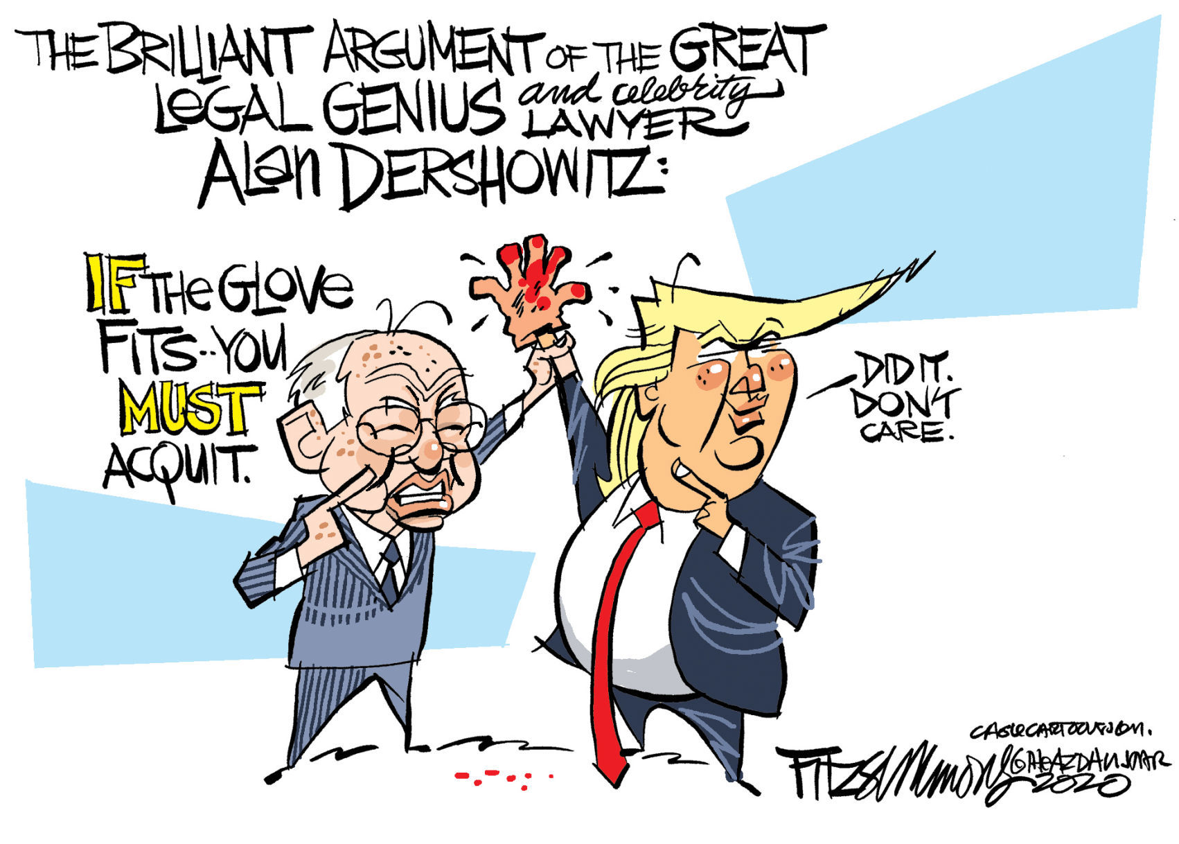 Daily Fitz Cartoon: Dersh